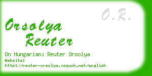 orsolya reuter business card